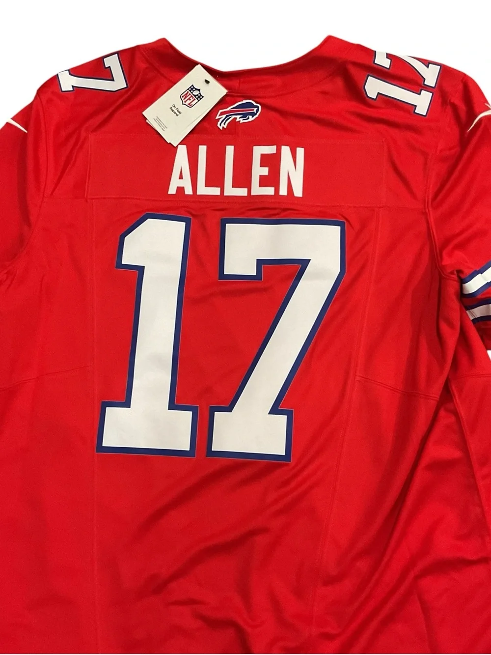 Nike NFL Buffalo Bills Josh Allen 17 Red Game Jersey Mens Size XL VAPOR
